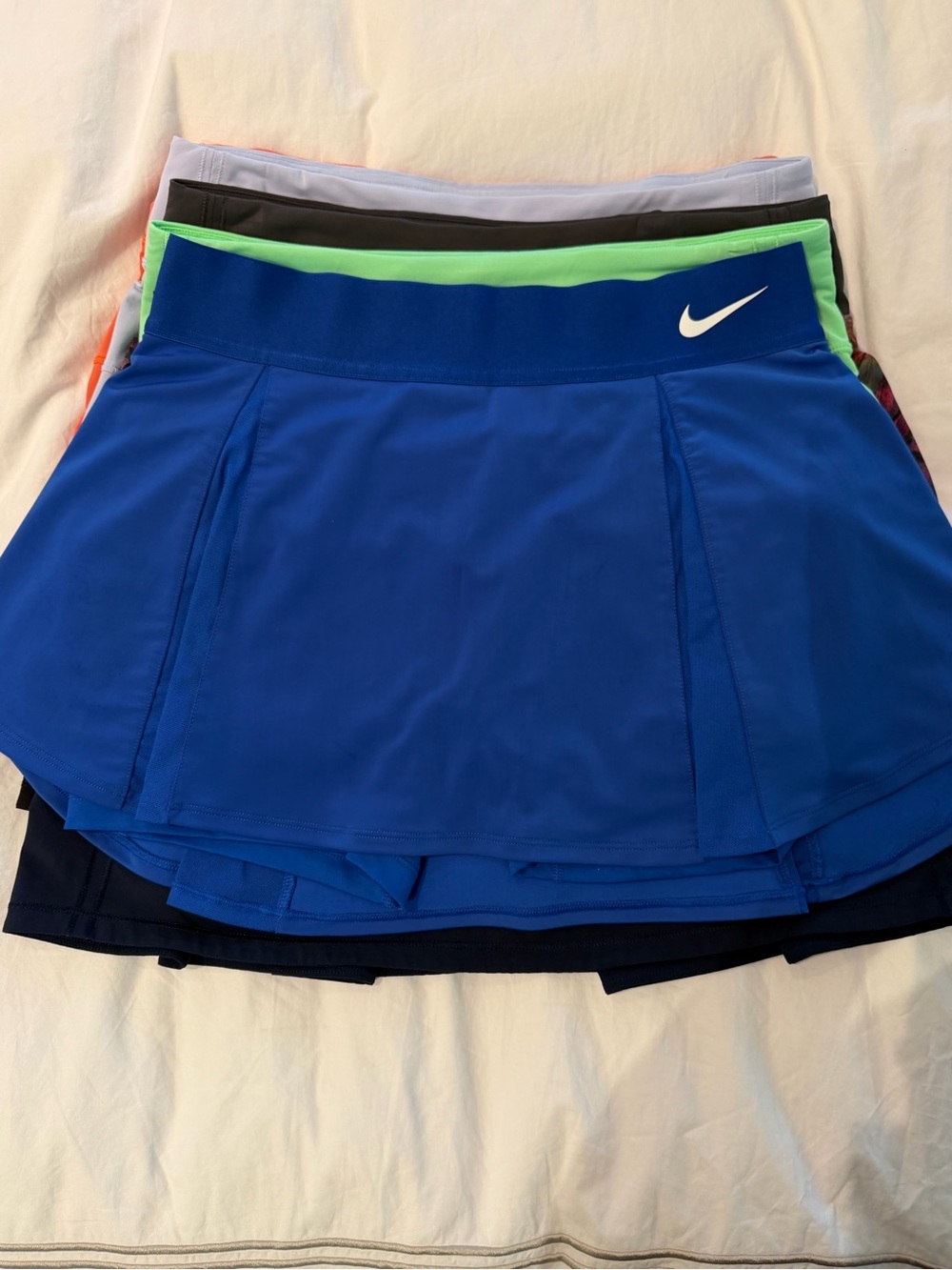 Nike Women’s Royal Blue Athletic Skort with White Swoosh